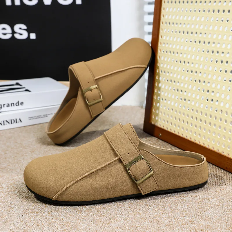 Budding Bear Quiet Abrasion Resistant Wrap toe Slippers Men's-7