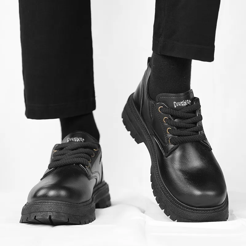 Budding Bear Anti Slip Wear Resistant Water Resistant Height Increasing Low Top Casual Shoes Men's-5