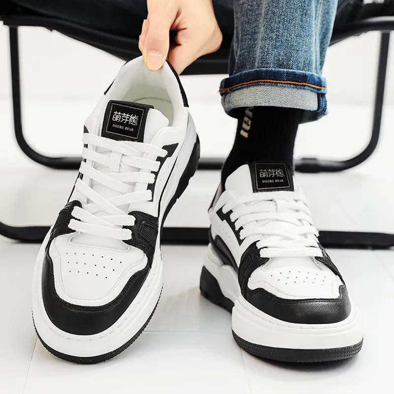 Budding Bear Slip Resistant, Abrasion Resistant, Breathable Low Top Skateboard Shoes Men's-6