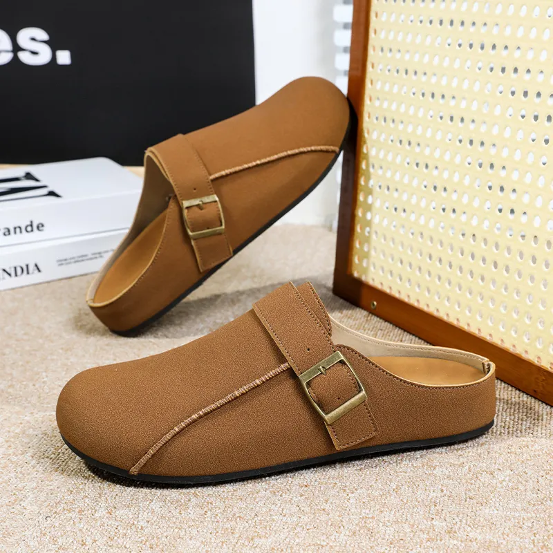 Budding Bear Quiet Abrasion Resistant Wrap toe Slippers Men's-2