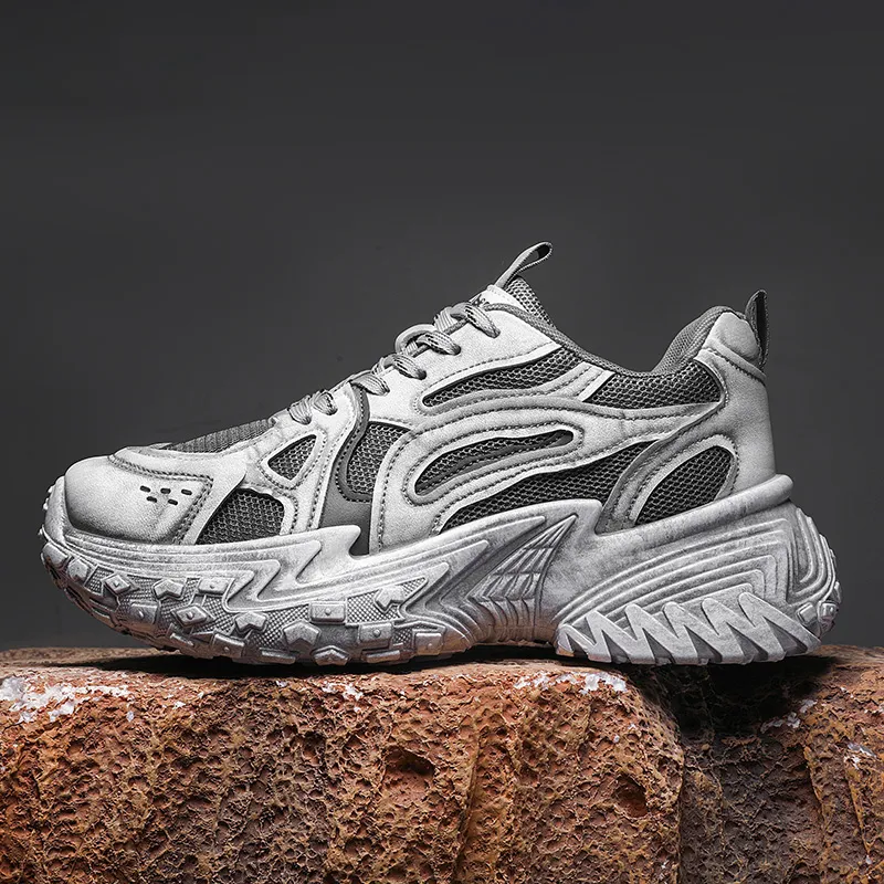 Budding Bear Anti-Slip Wear-Resistant Breathable Lightweight Height Increasing Low-Top Chunky Sneakers Unisex-29