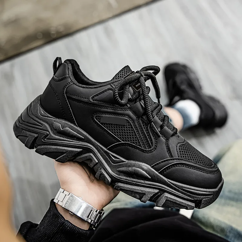Budding Bear Anti Slip Wear Resistant Low Top Chunky Sneakers Men's Box-11