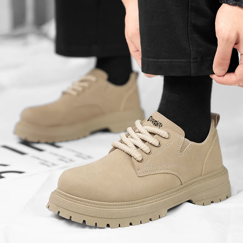 Budding Bear Anti Slip Wear Resistant Water Resistant Height Increasing Low Top Casual Shoes Men's-11