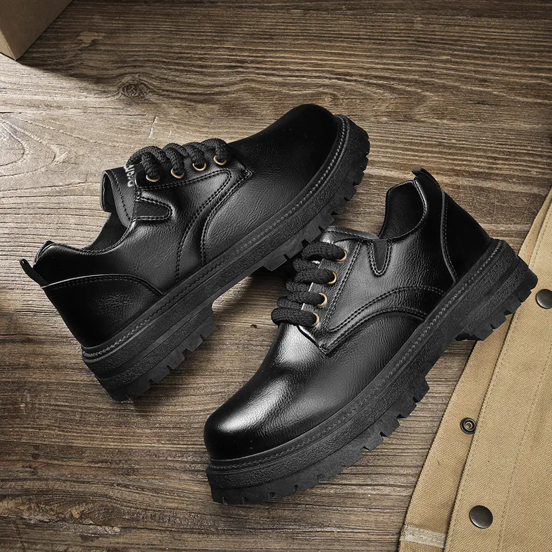 Budding Bear Anti Slip Wear Resistant Water Resistant Height Increasing Low Top Casual Shoes Men's-21
