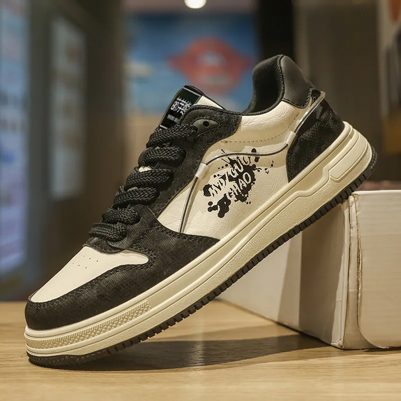 Budding Bear Anti Slip And Wear Resistant Balance Lightweight Height Increasing Low Top Skateboard Shoes Men's-9