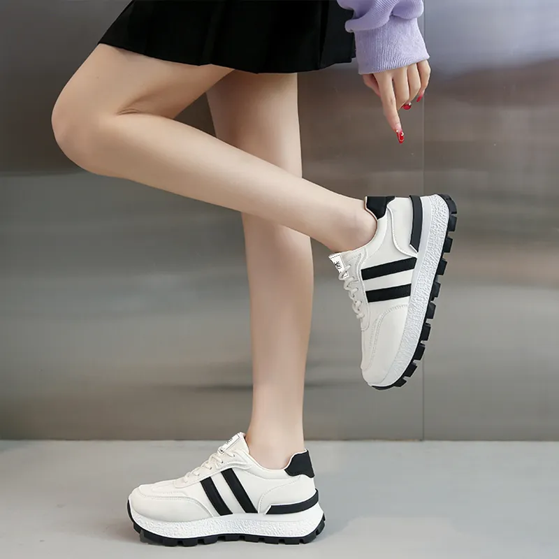 Budding Bear Anti-Slip Wear-Resistant Breathable Lightweight Height Increasing Low-Top Casual Shoes Unisex Box-4