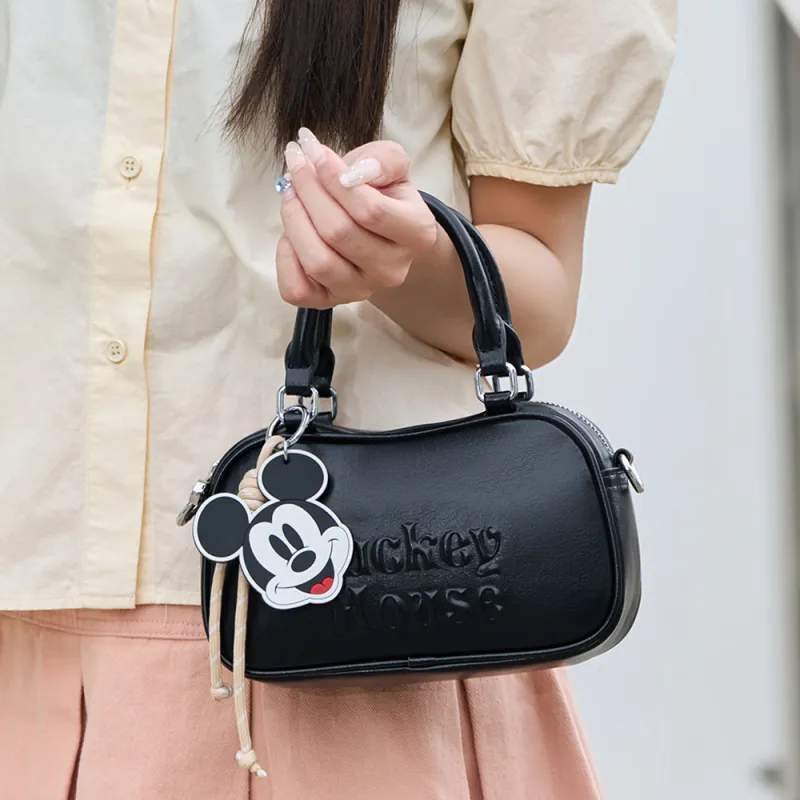 Disney Mickey Series PU Bowling Bag, Shoulder Bag, Crossbody Bag, Handbag Women's Multicolor-14