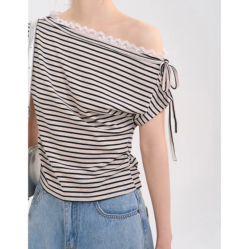 HTMEME T Shirts Women's Apricot-4