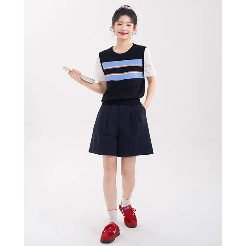 HTMEME Knitwear Women's Navy Blue-3