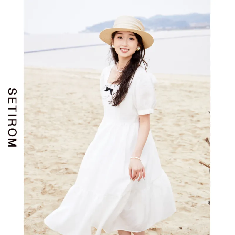 SETIROM Short Sleeved Dress Women's-3