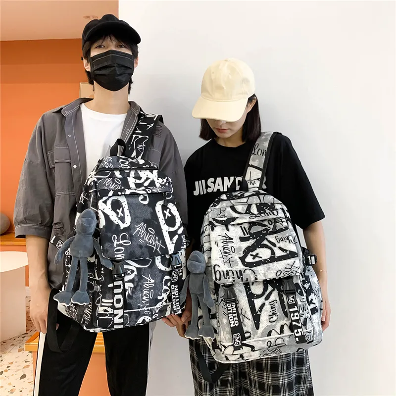 PULEWEI Nylon Backpack Unisex Multicolor-8
