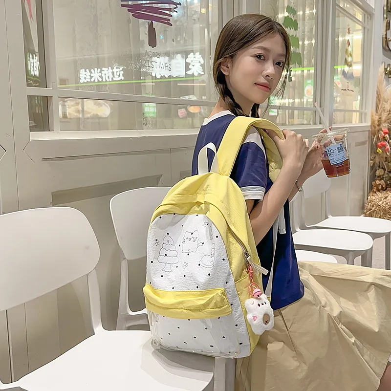 PULEWEI Nylon Backpack Unisex Multicolor-19