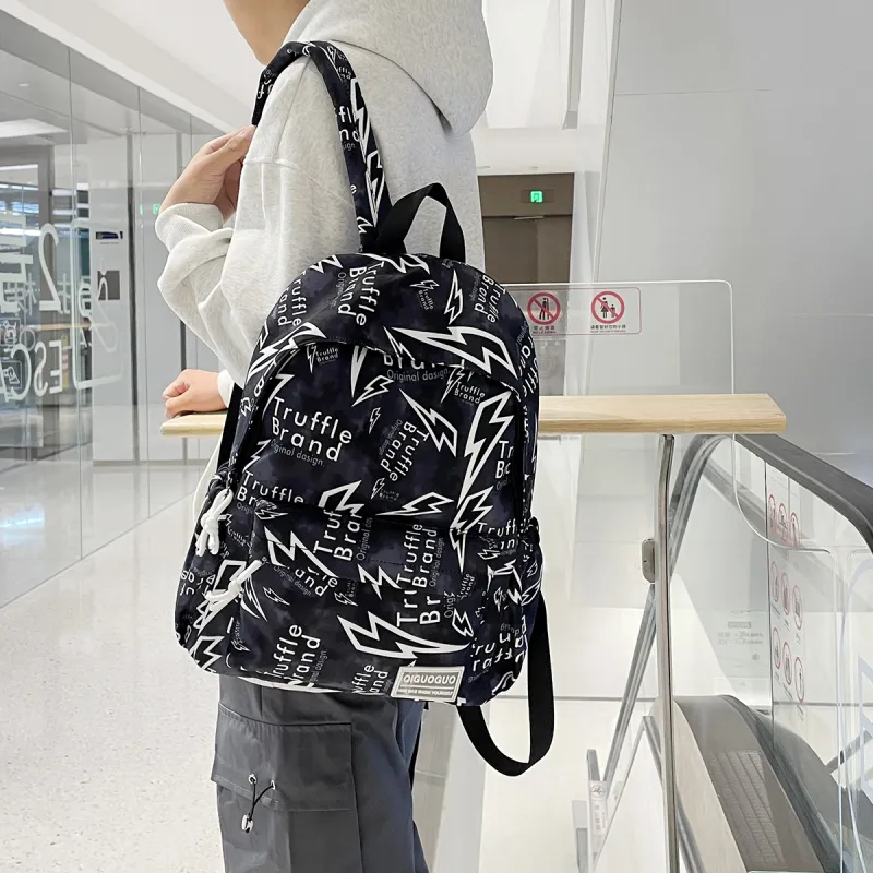 PULEWEI Nylon Backpack Unisex Multicolor-14