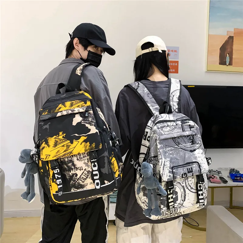 PULEWEI Nylon Backpack Unisex Multicolor-24