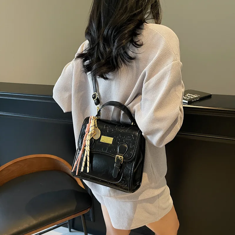 PULEWEI Pu Backpack Women's Ecru/Pink/Blue/Black-15