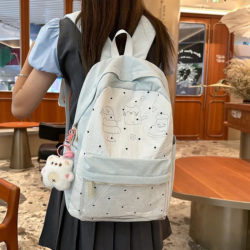 PULEWEI Nylon Backpack Unisex Multicolor-24
