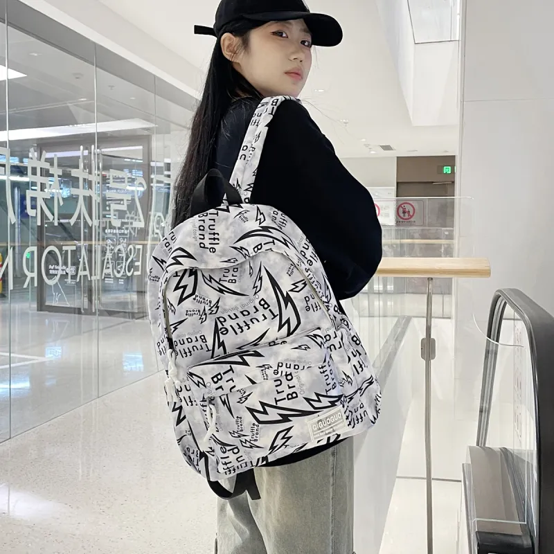 PULEWEI Nylon Backpack Unisex Multicolor-8