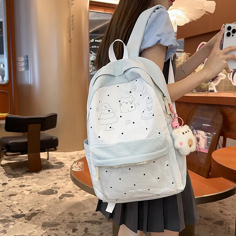 PULEWEI Nylon Backpack Unisex Multicolor-27