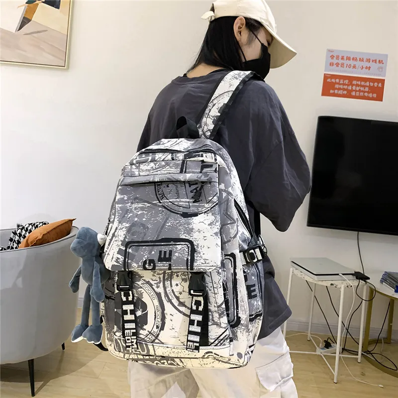 PULEWEI Nylon Backpack Unisex Multicolor-27
