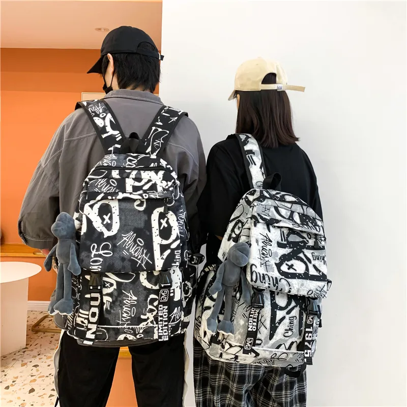 PULEWEI Nylon Backpack Unisex Multicolor-9