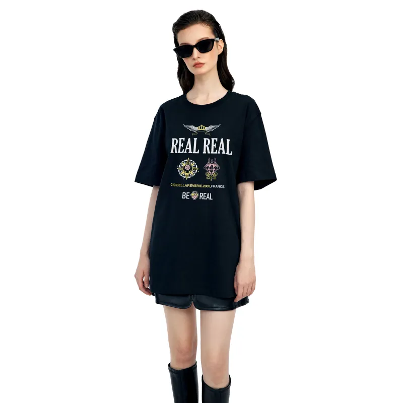 Cicibella T Shirts Unisex Black-2