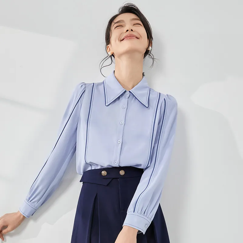 Mambe Shirts Women's Sky Blue-2