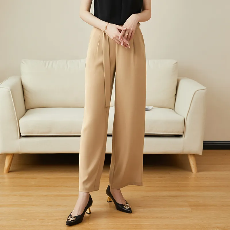 Mambe Casual Pants Women's Khaki-1