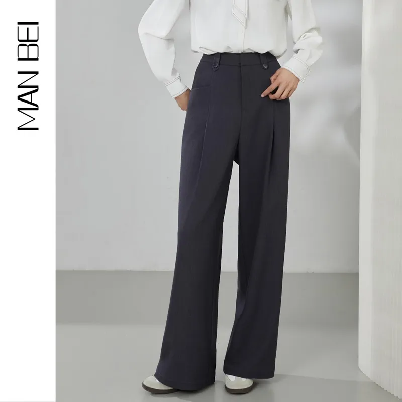 Mambe Casual Pants Women's Dark Gray-2