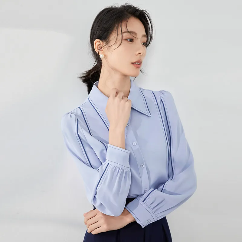 Mambe Shirts Women's Sky Blue-3