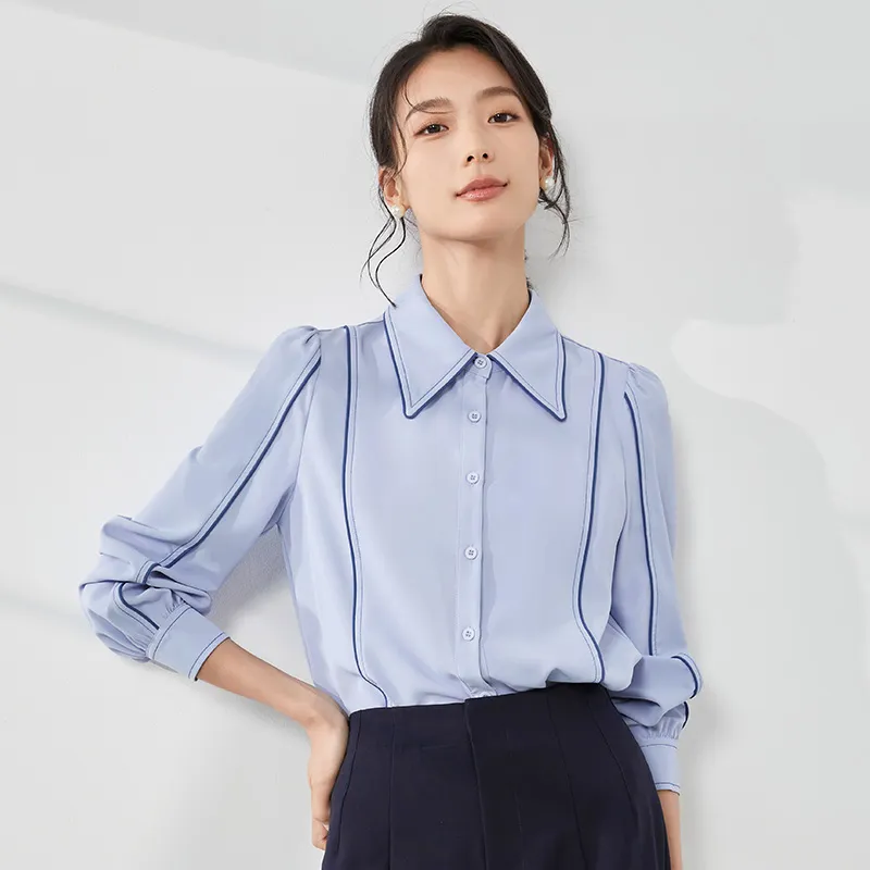 Mambe Shirts Women's Sky Blue-4