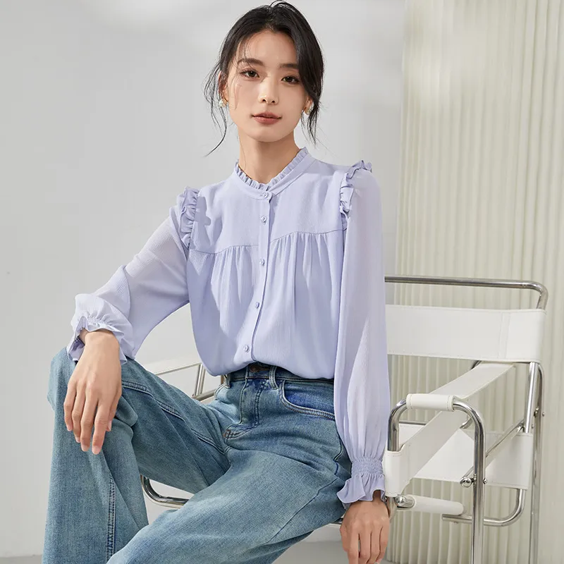 Mambe Shirts Women's Blue-3