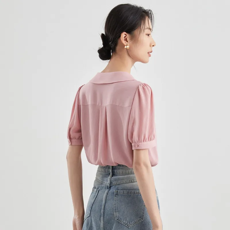 Mambe Shirts Women's Peach Pink-5