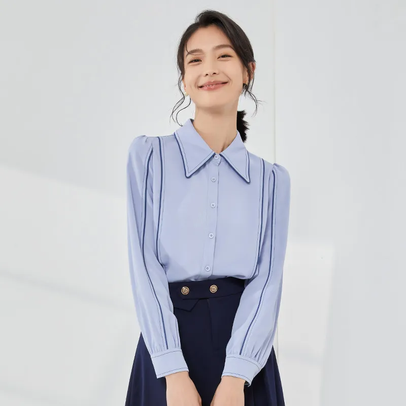 Mambe Shirts Women's Sky Blue-1
