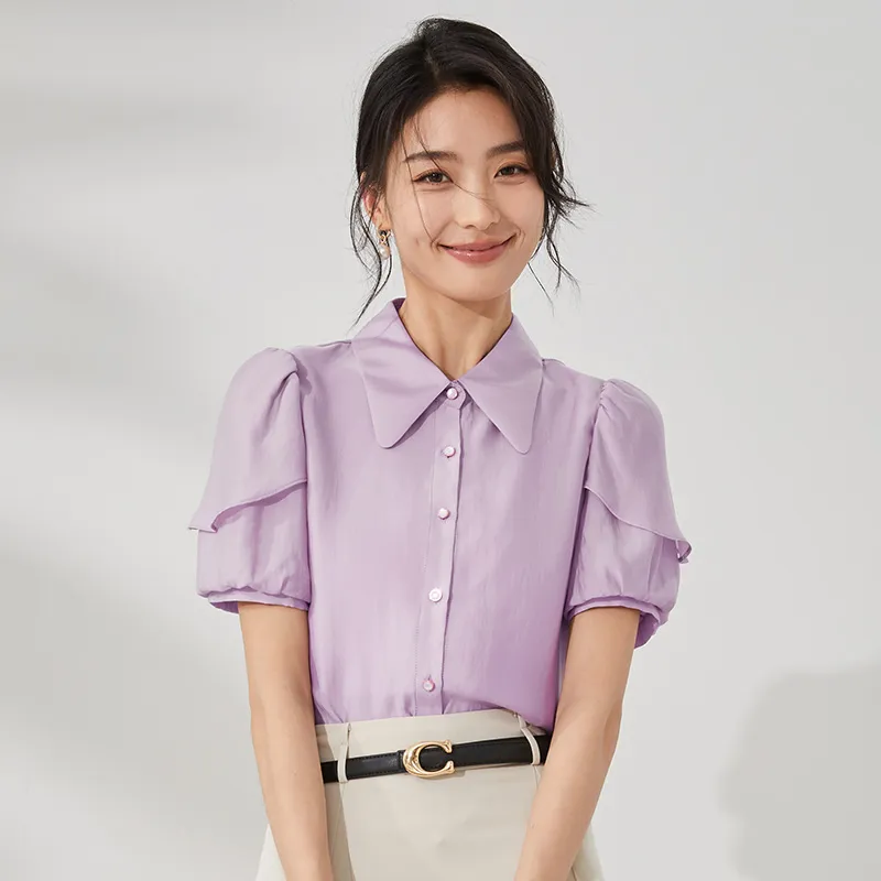 Mambe Shirts Women's Pink Purple-3