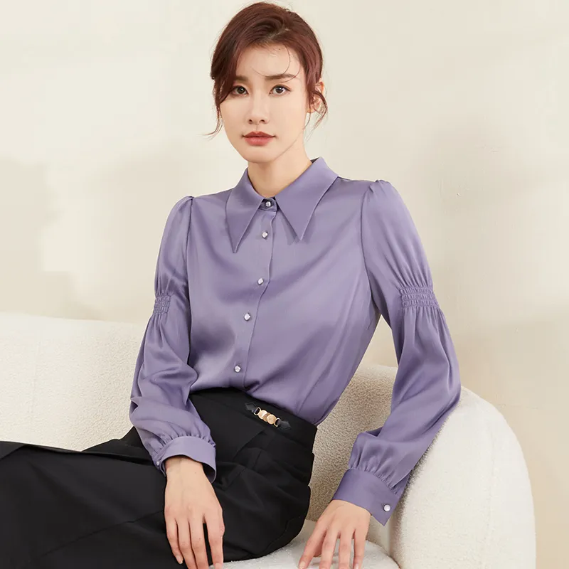 Mambe Shirts Women's Wisteria Purple-5