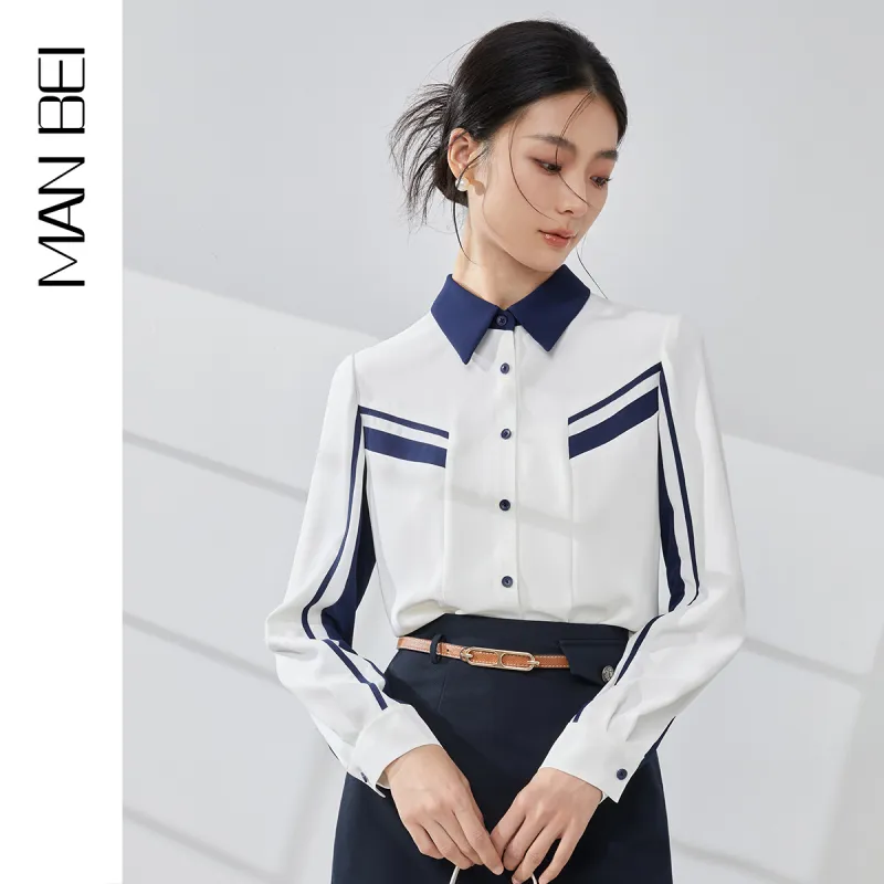 Mambe Shirts Women's White-2