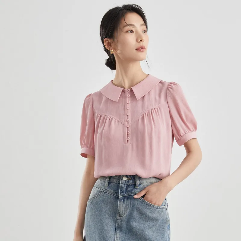 Mambe Shirts Women's Peach Pink-3