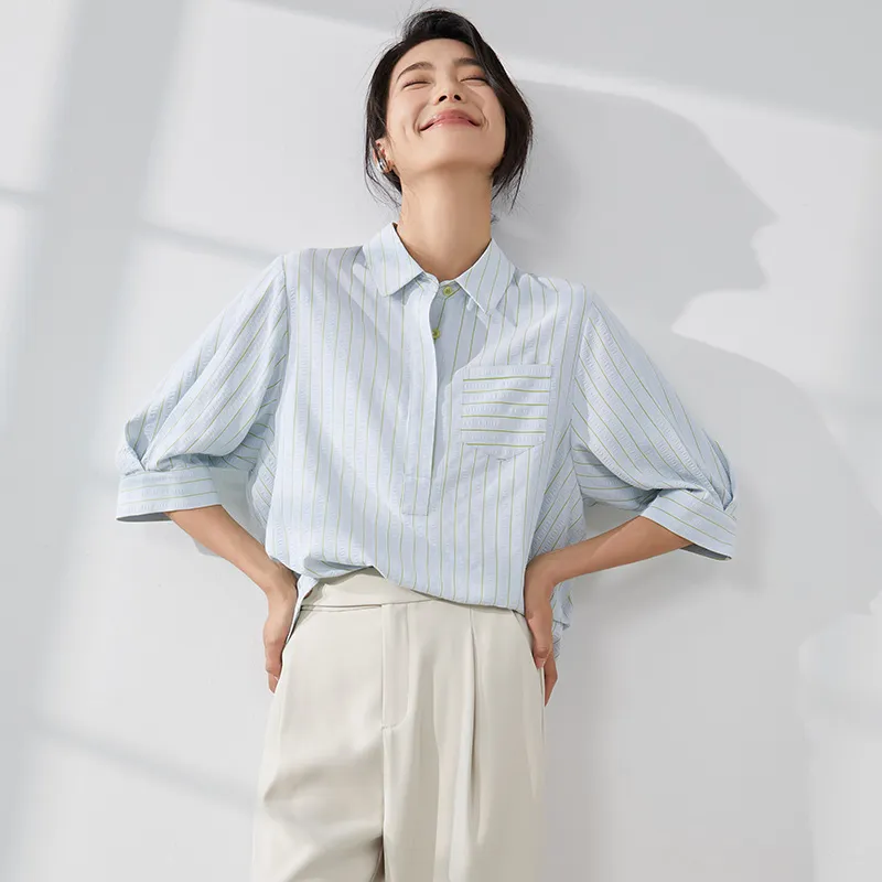 Mambe Shirts Women's Blue-2