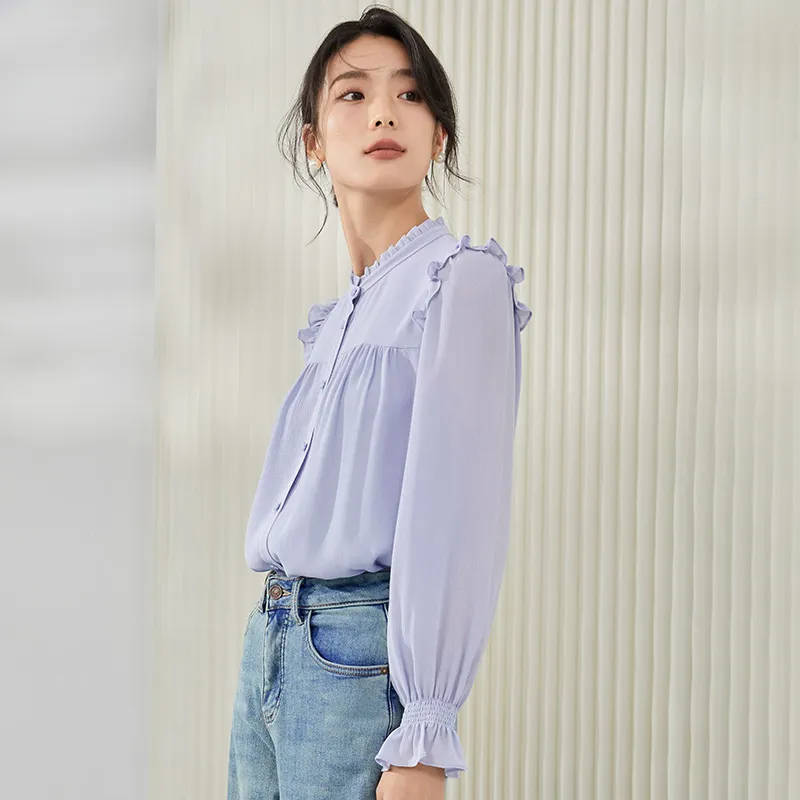Mambe Shirts Women's Blue-5