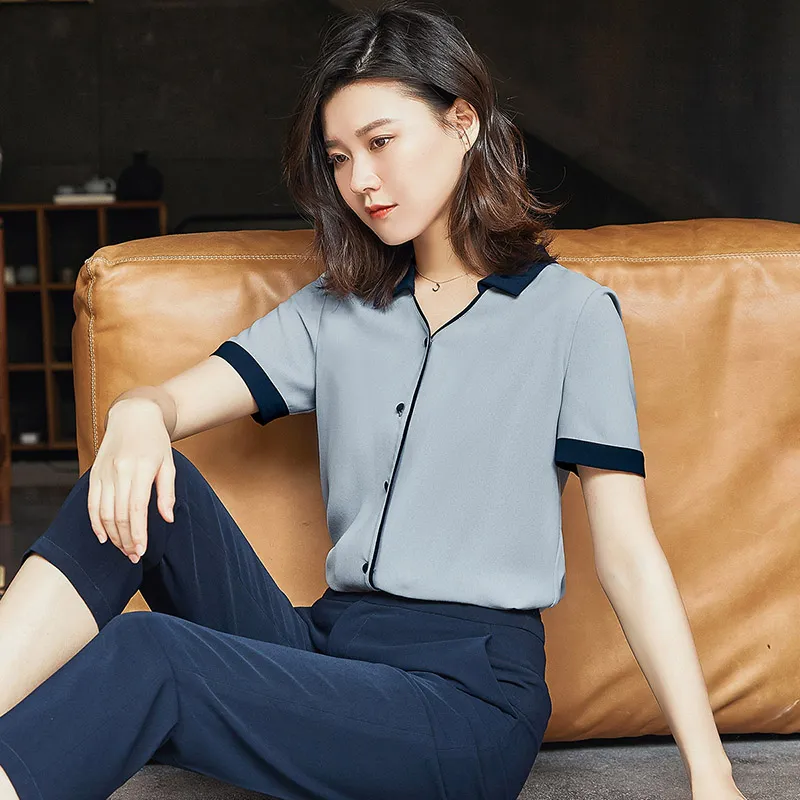 Mambe Shirts Women's Blue-2