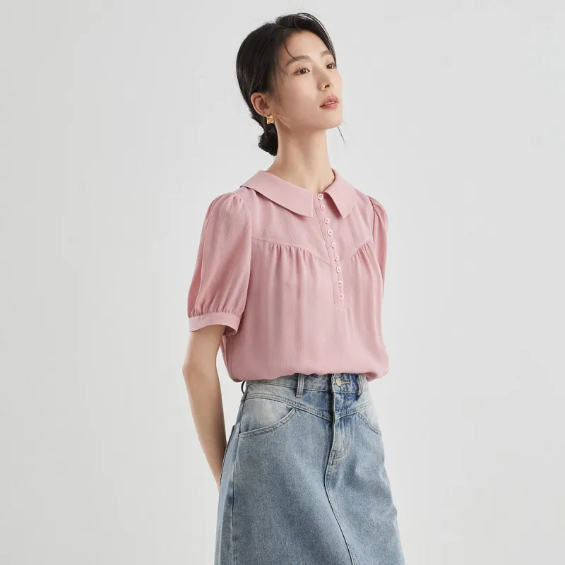 Mambe Shirts Women's Peach Pink-4