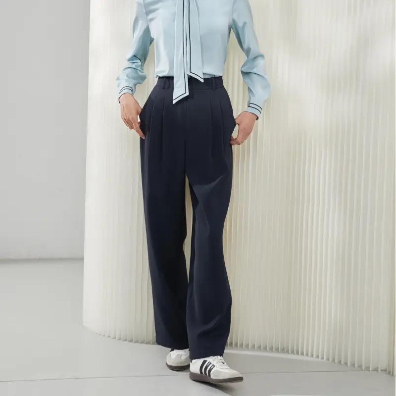 Mambe Casual Pants Women's Dark Cyan-3