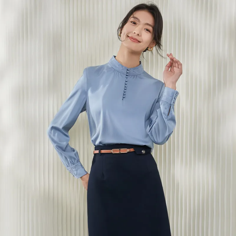 Mambe Shirts Women's Blue-2