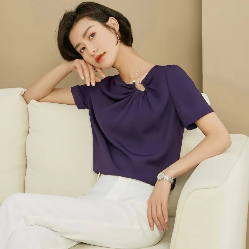 Mambe Shirts Women's Purple-4