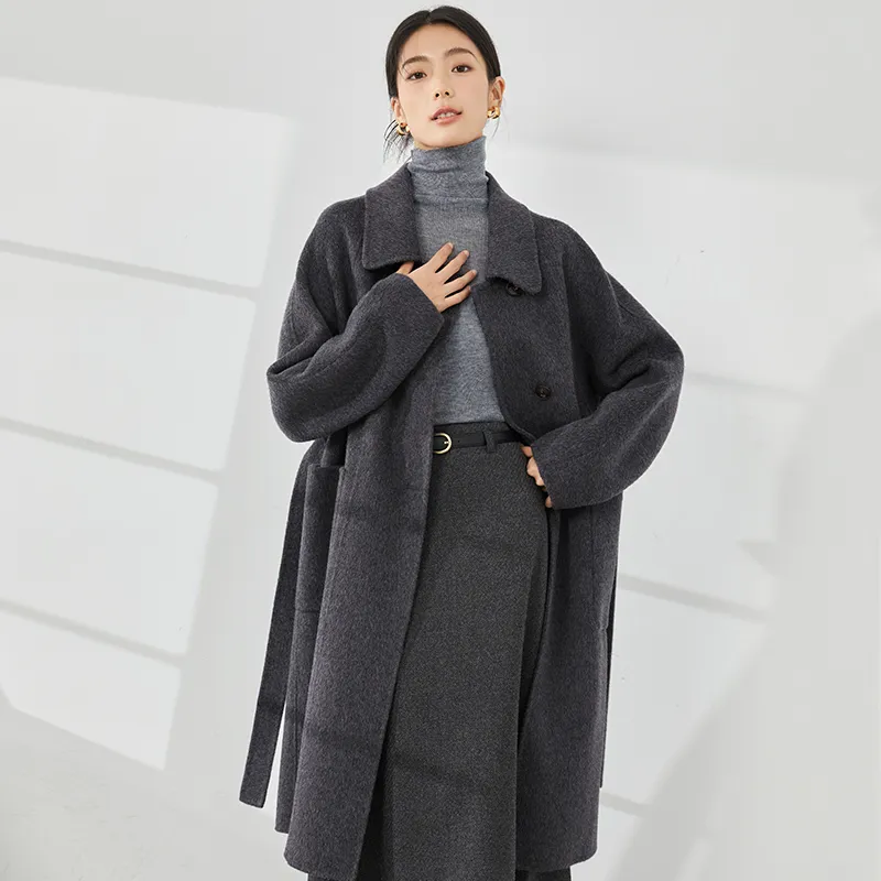 Mambe Coats Women's Dark Gray-3