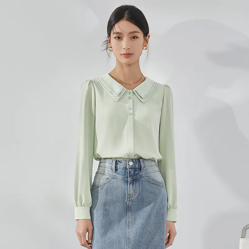 Mambe Shirts Women's Spring Sprout Green-2