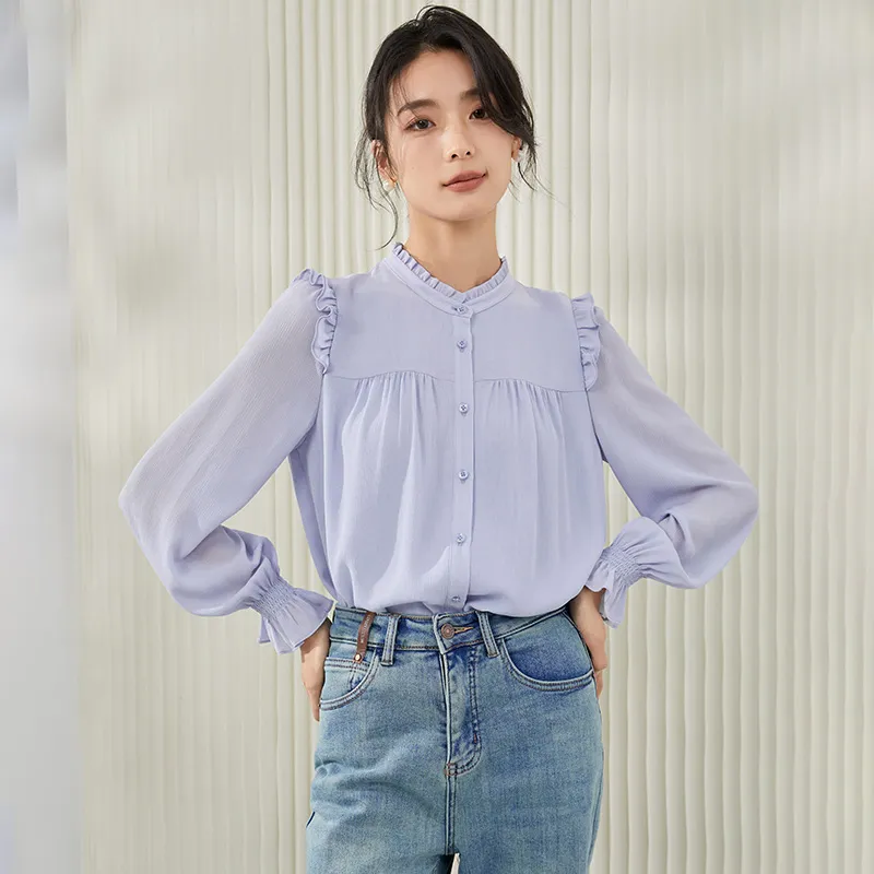Mambe Shirts Women's Blue-2