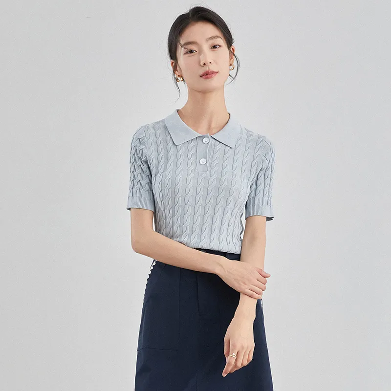 Mambe Knitwear Women's Gray Blue-4