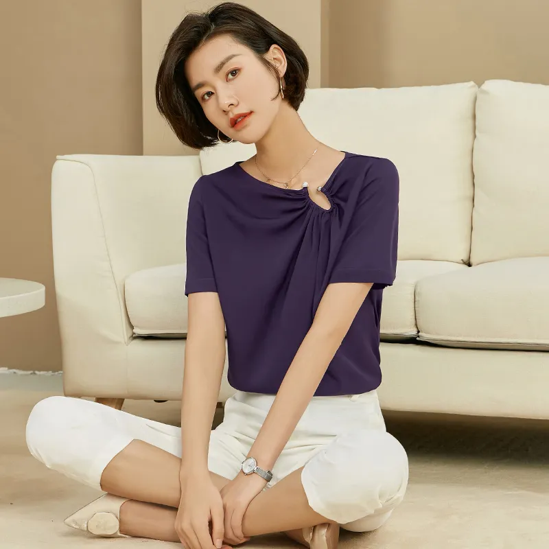Mambe Shirts Women's Purple-2