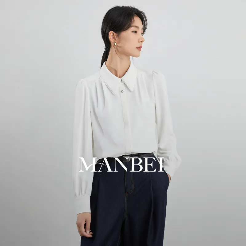 Mambe Shirts Women's White-2
